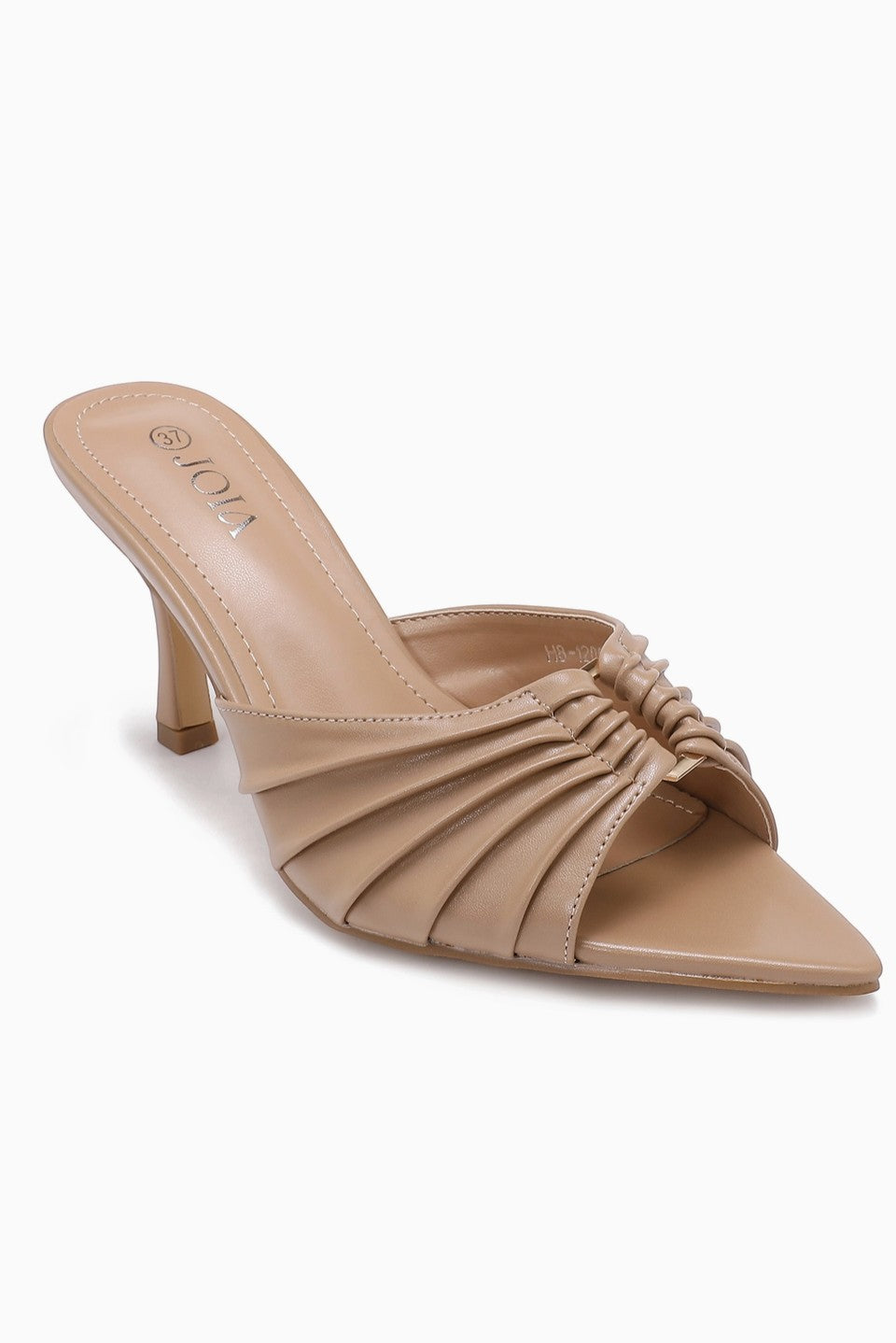 Mule à talon fin à brides plissées JOIA PARIS