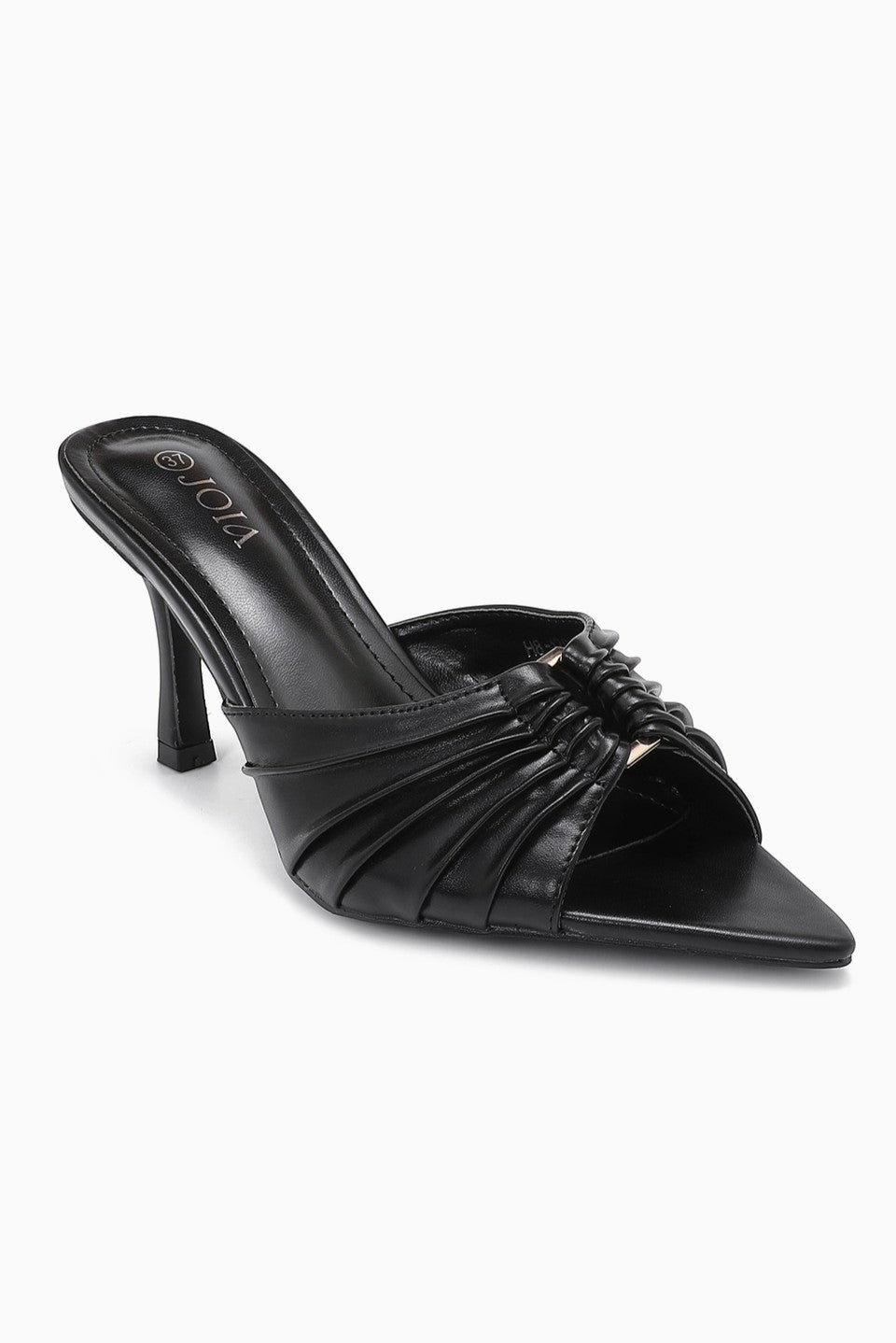 Mule à talon fin à brides plissées JOIA PARIS
