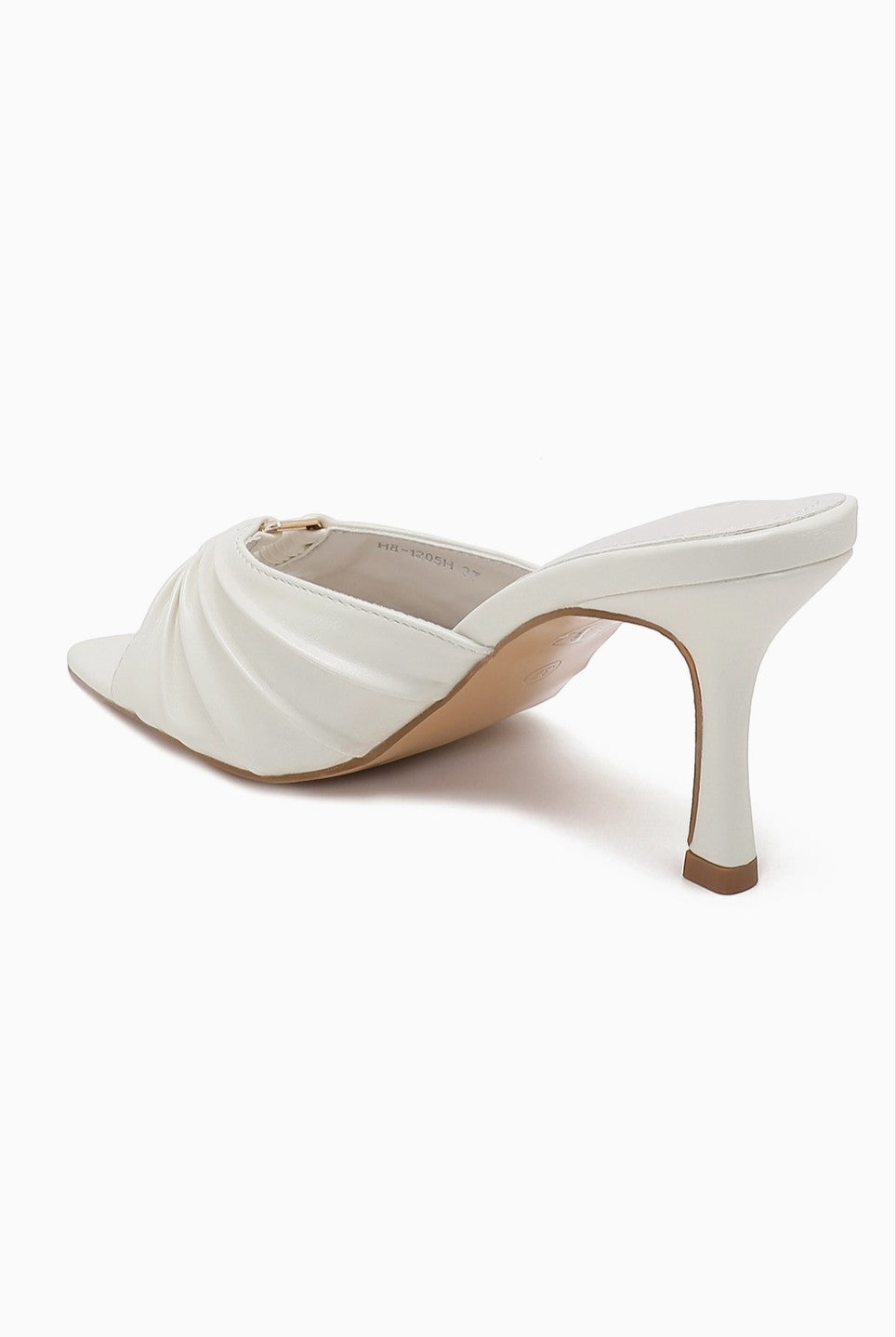 Mule à talon fin à brides plissées JOIA PARIS