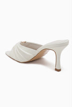 Mule à talon fin à brides plissées JOIA PARIS