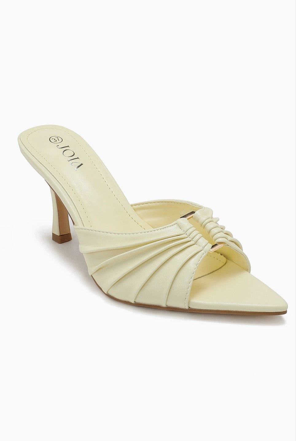 Mule à talon fin à brides plissées JOIA PARIS