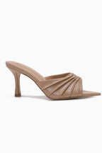 Mule à talon fin à brides plissées JOIA PARIS