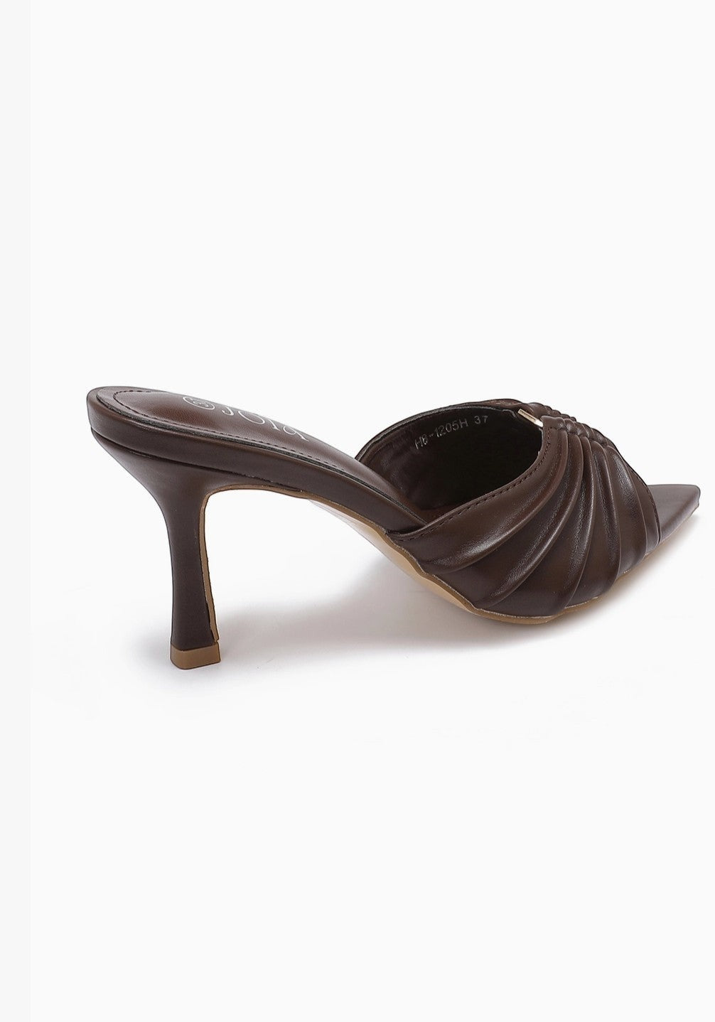 Mule à talon fin à brides plissées JOIA PARIS