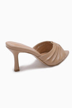 Mule à talon fin à brides plissées JOIA PARIS