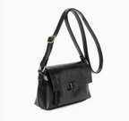 Sac bandoulière zippé à rabat INES DELAURE