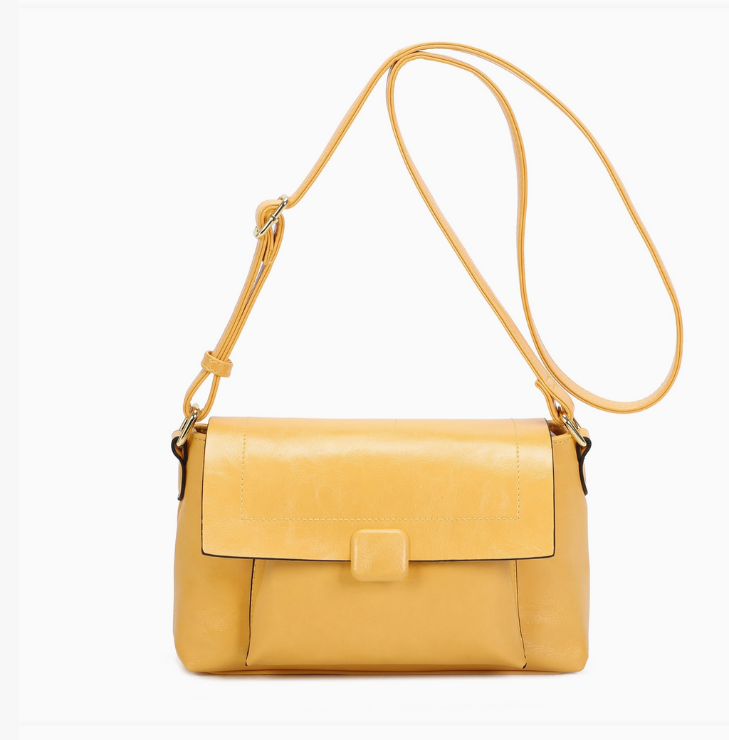 Sac bandoulière zippé à rabat INES DELAURE