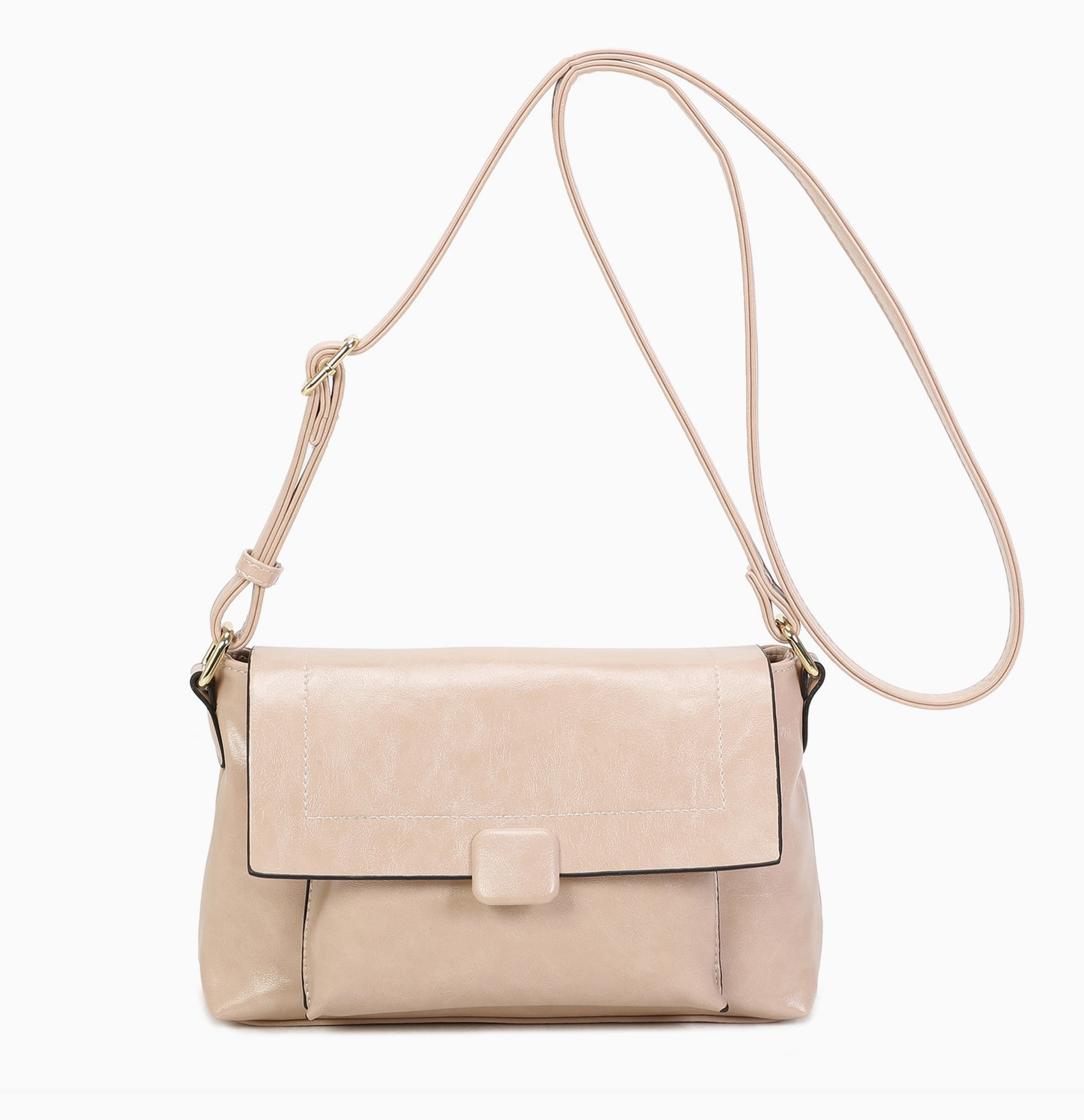 Sac bandoulière zippé à rabat INES DELAURE