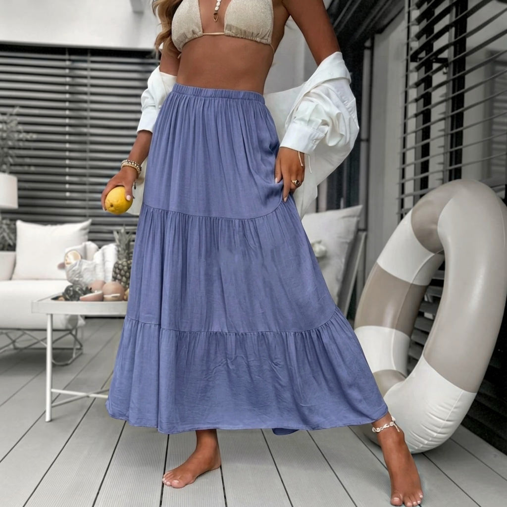 Jupe Longue Viscose Taille Élastique ESTEE BROWN - Jupes - ESTEE BROWN