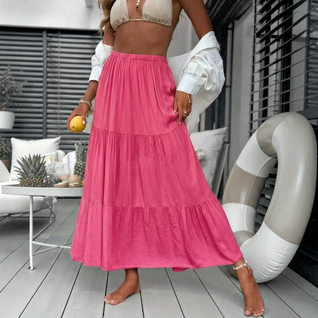 Jupe Longue Viscose Taille Élastique ESTEE BROWN - Jupes - ESTEE BROWN
