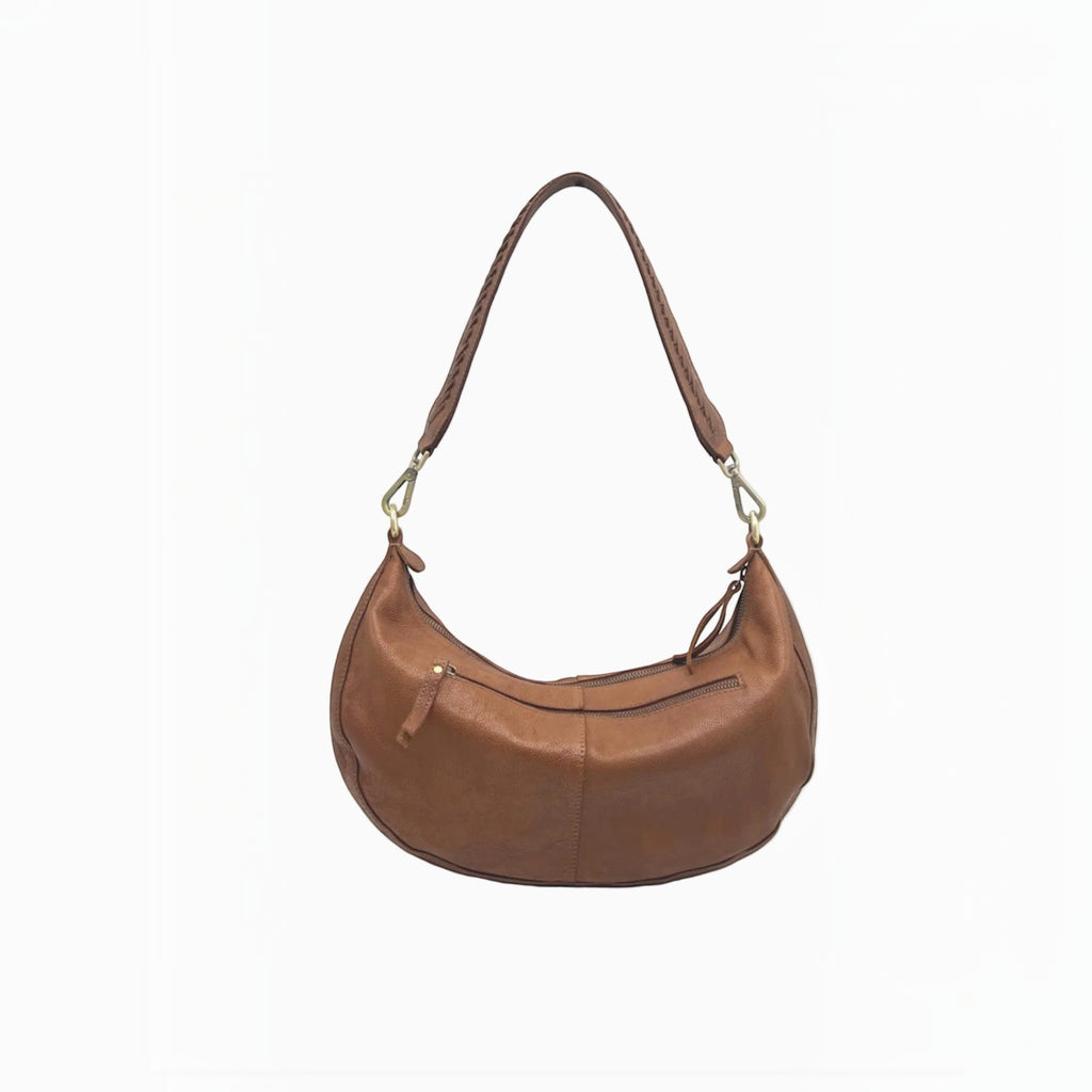 Sac Hobo Demi-Lune Cuir Véritable SUIE VALENTINI - Sacs - SUIE VALENTINI