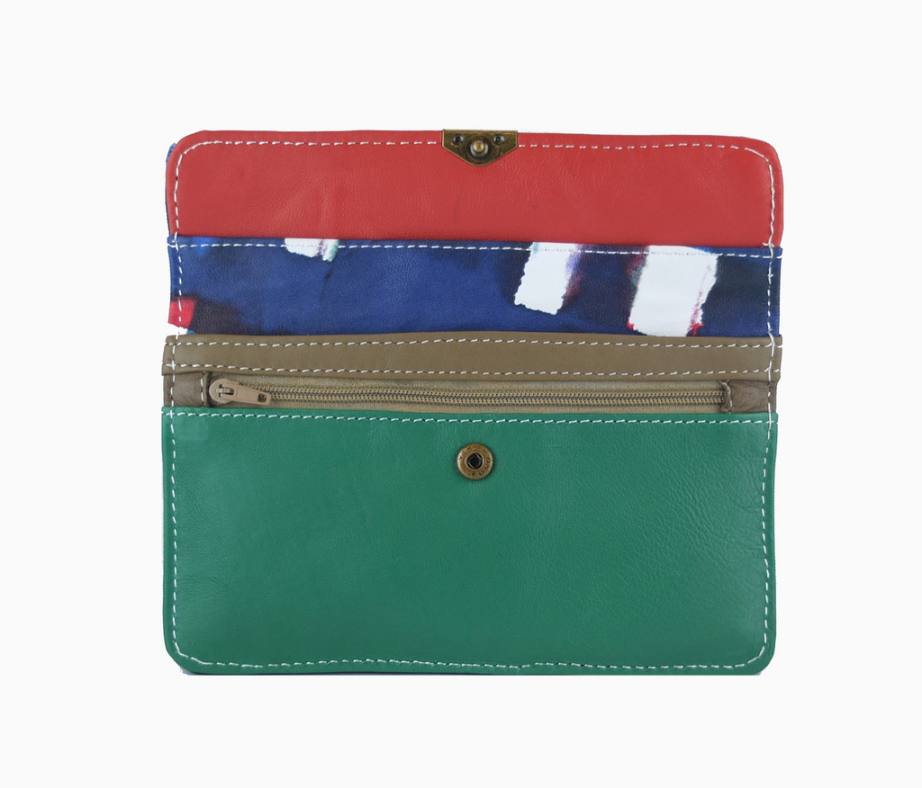 Porte-monnaie multi poches cuir ROYAL MARAIS