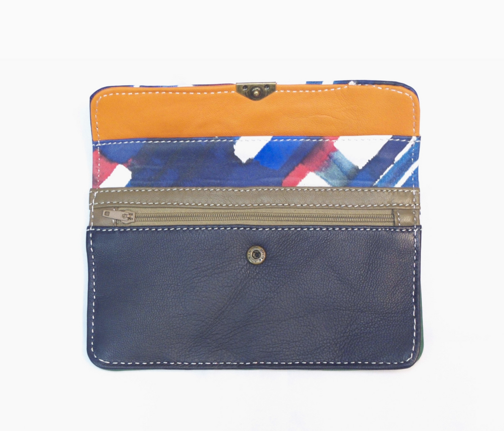 Porte-monnaie multi poches cuir ROYAL MARAIS