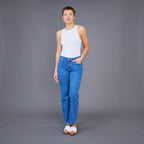 Jean Wide-Leg imprimé palmier ANDY & LUCY - Vêtements - ANDY & LUCY