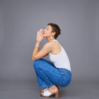 Jean Wide-Leg imprimé palmier ANDY & LUCY