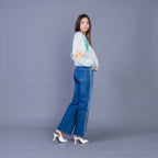 Jean Wide-Leg éclat & strass ANDY & LUCY