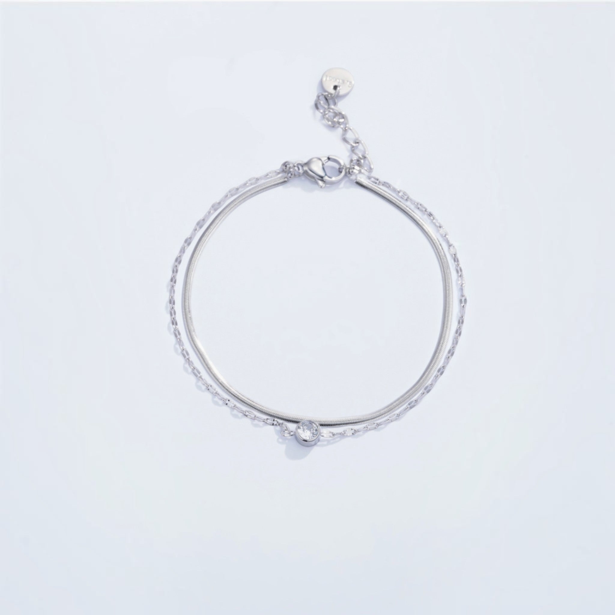 Bracelets double en acier inoxydable