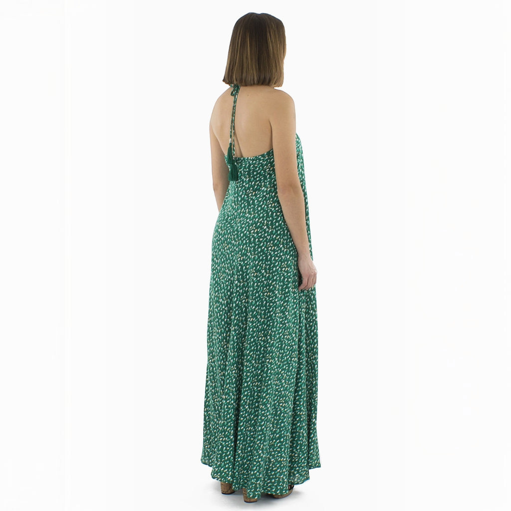 Robe longue dos-nu à pompons COLINE - Robes - COLINE