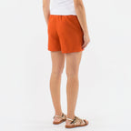 Short uni coton et lin ceinture élastique COLINE - Shorts - COLINE