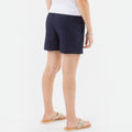 Short uni coton et lin ceinture élastique COLINE