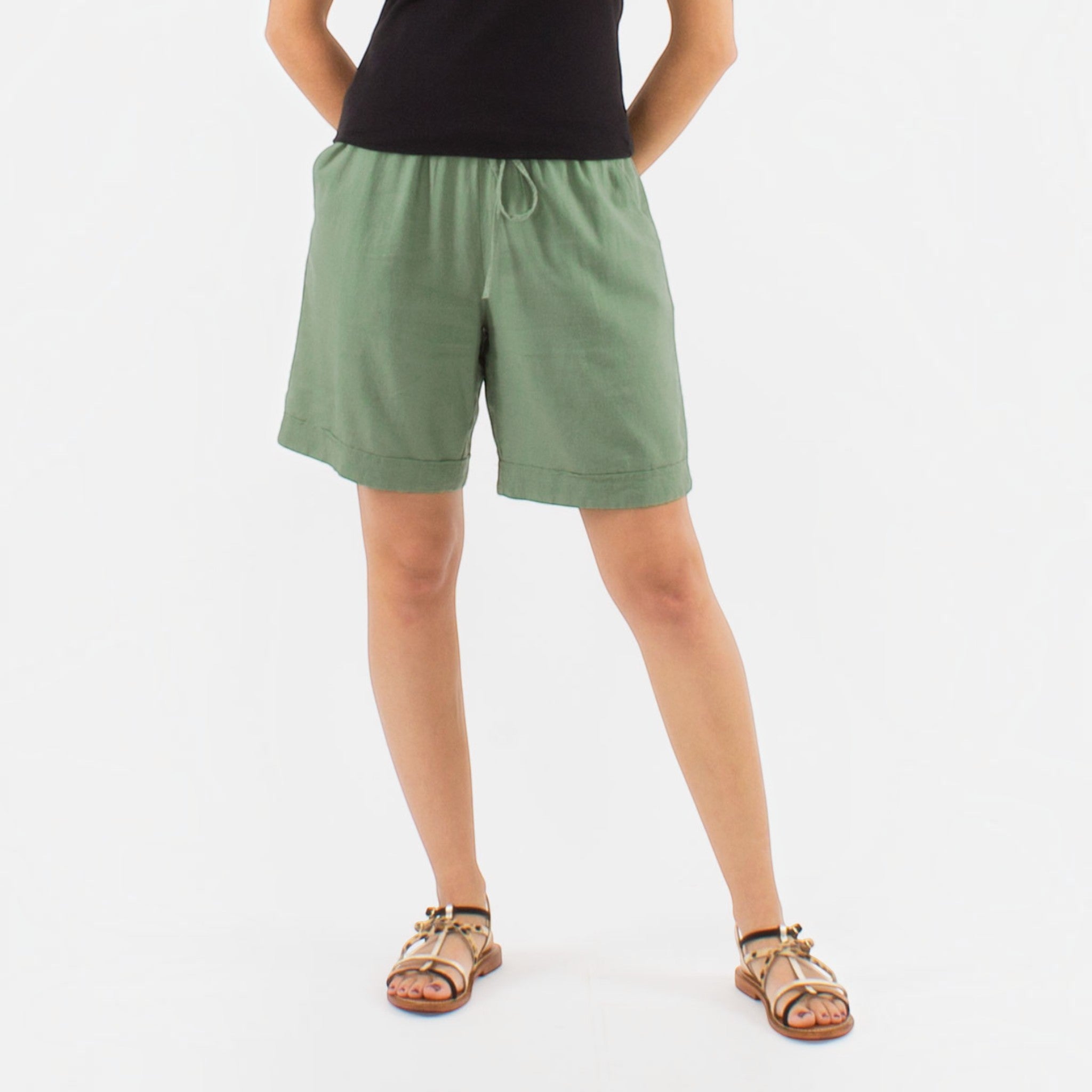 Short bermuda uni à poches COLINE