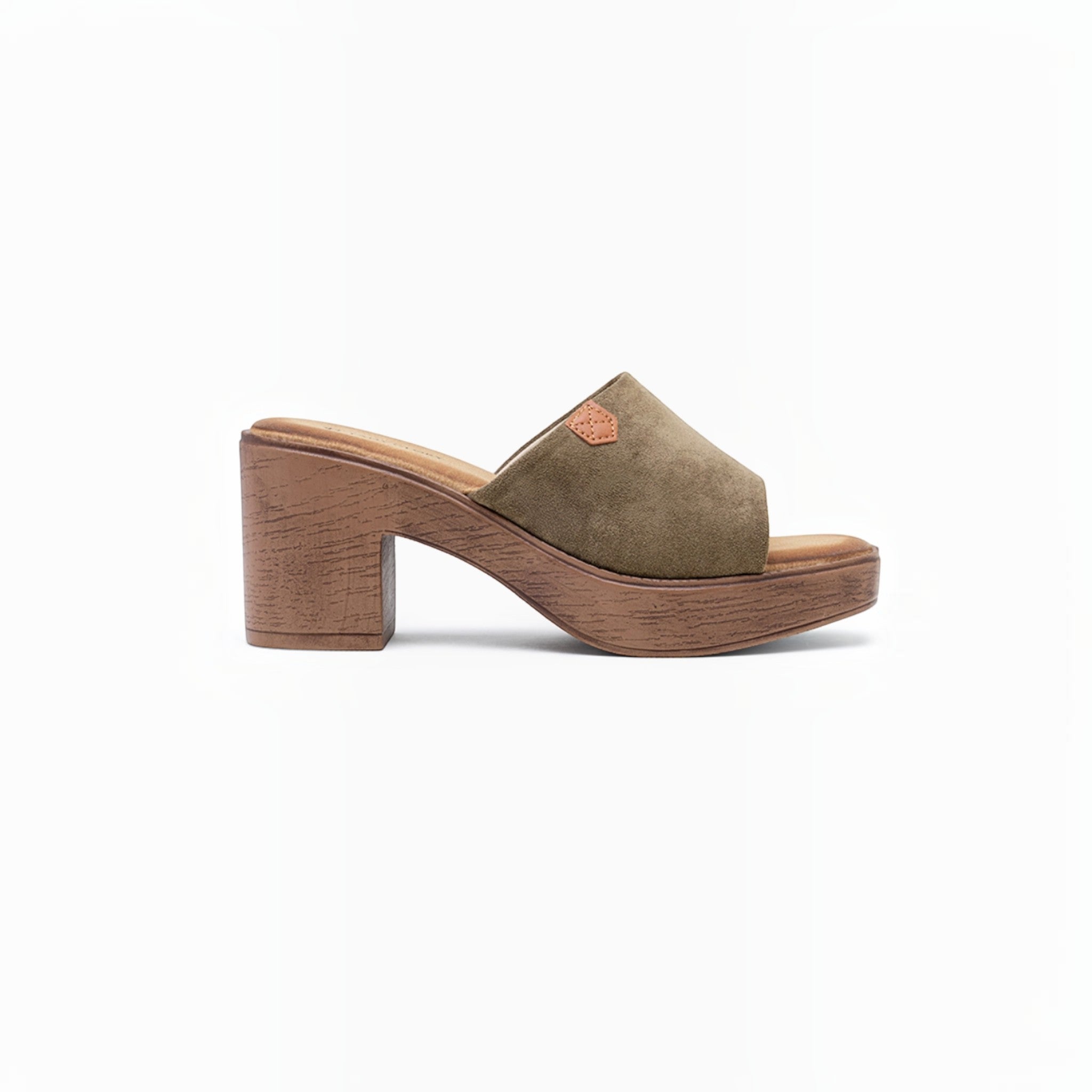 Mules à Talons Blocs Semelle Bois LADY GLORY