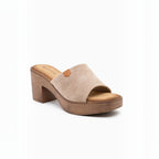 Mules à Talons Blocs Semelle Bois LADY GLORY