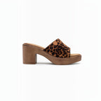 Mules à Talons Blocs Semelle Bois LADY GLORY