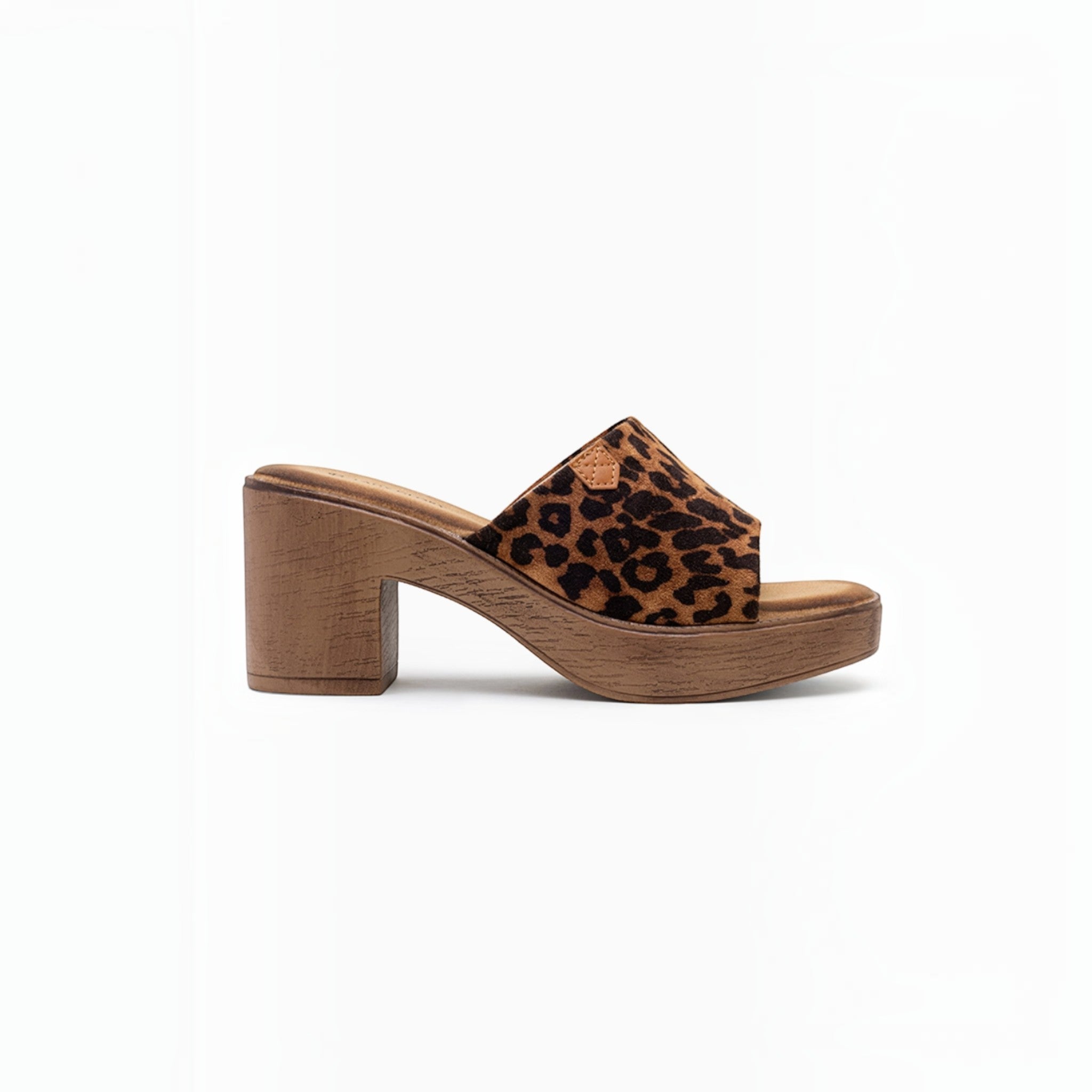 Mules à Talons Blocs Semelle Bois LADY GLORY