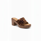 Mules à Talons Blocs Semelle Bois LADY GLORY