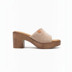 Mules à Talons Blocs Semelle Bois LADY GLORY