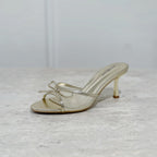 Mule à talon avec fines brides nouées STEPHAN PARIS