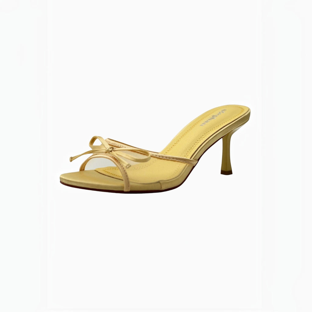 Mule à talon avec fines brides nouées STEPHAN PARIS