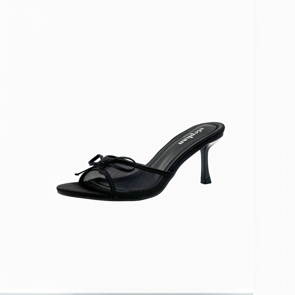 Mule à talon avec fines brides nouées STEPHAN PARIS
