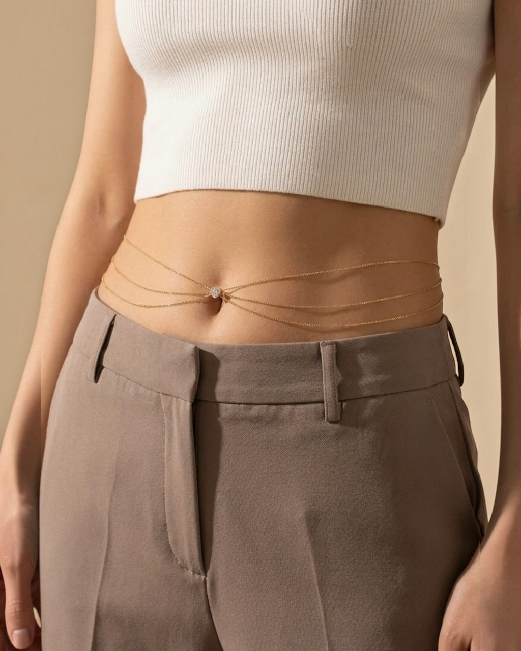 Chaîne de taille acier inoxydable BYREN | ÉLINE L'ATELIER