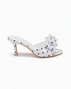 Mules à Talon Nœud Chic