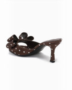 Mules à Talon Nœud Chic