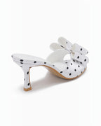 Mules à Talon Nœud Chic