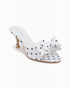 Mules à Talon Nœud Chic