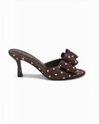 Mules à Talon Nœud Chic