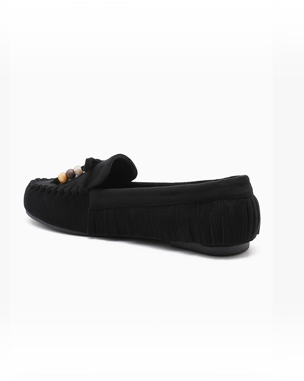 Mocassin confortable à franges