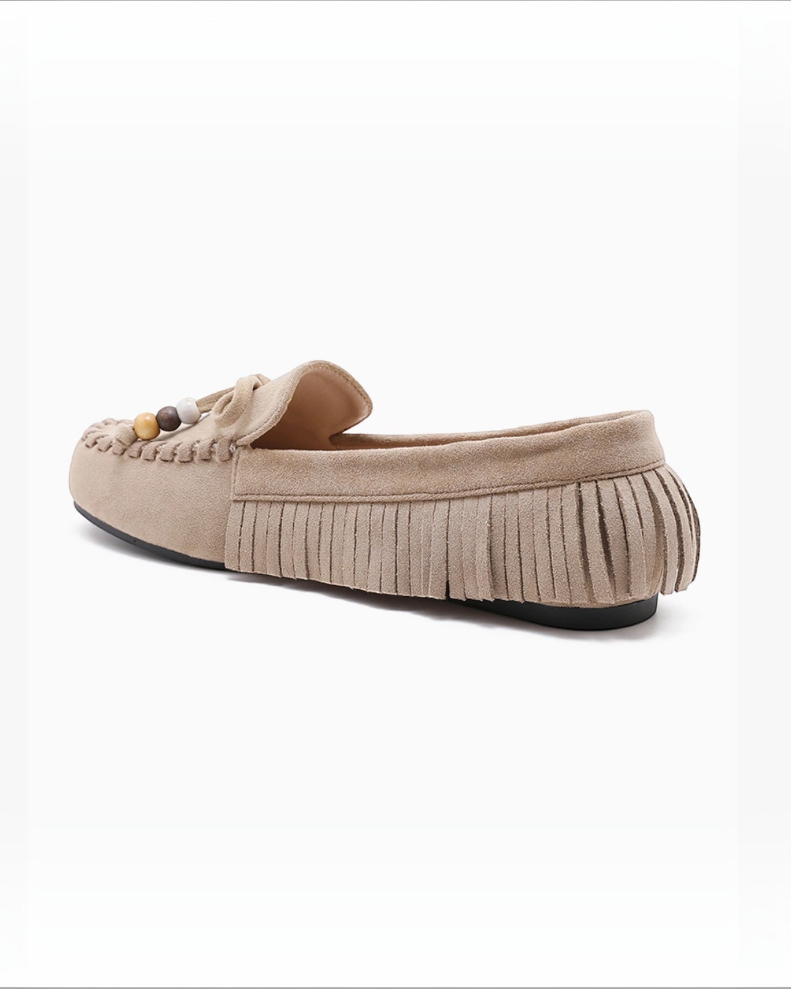 Mocassin confortable à franges