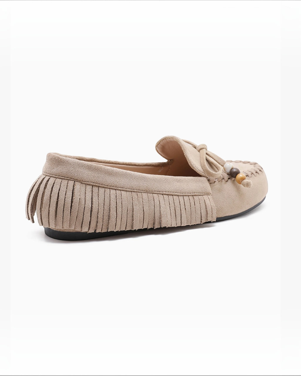 Mocassin confortable à franges