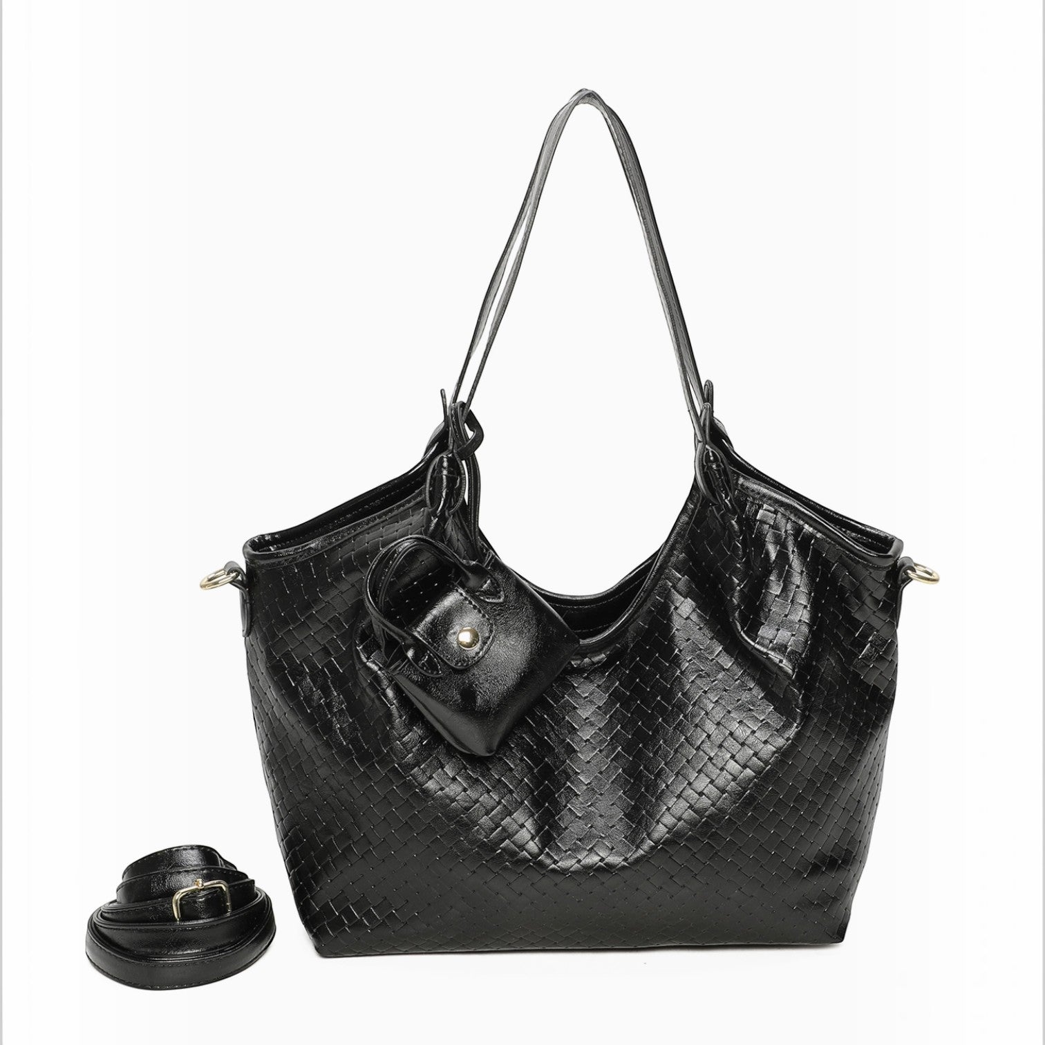 Cabas zippé avec mini sac en accessoire
