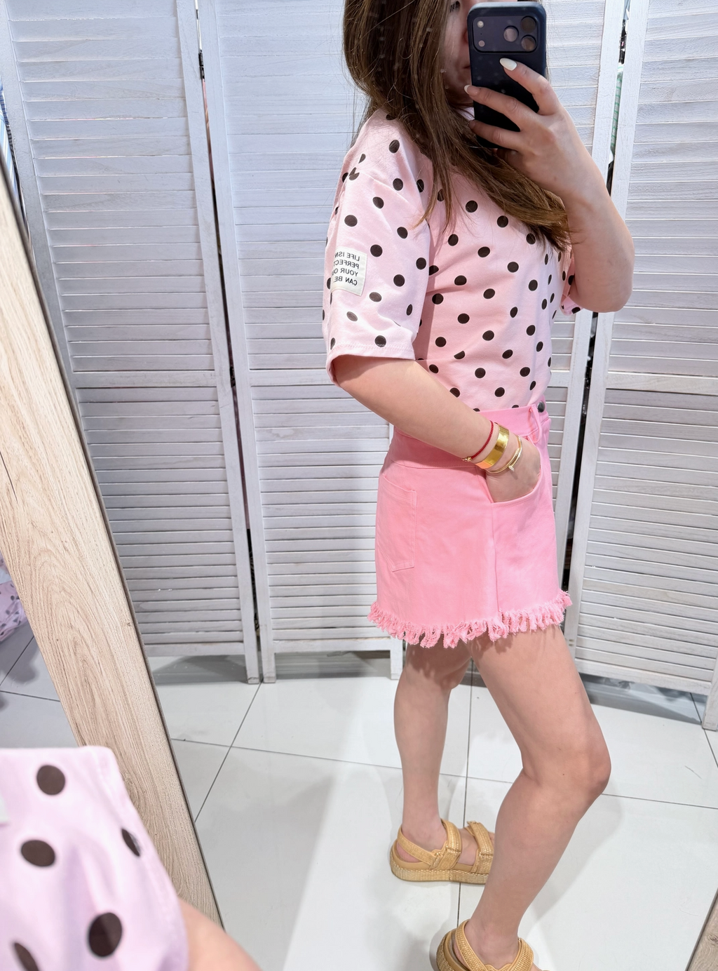 Short en coton élasthanne