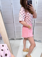 Short en coton élasthanne