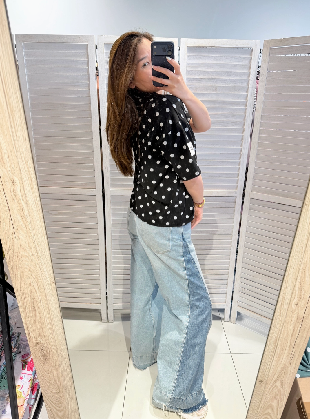 T-shirt à pois