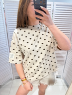 T-shirt à pois