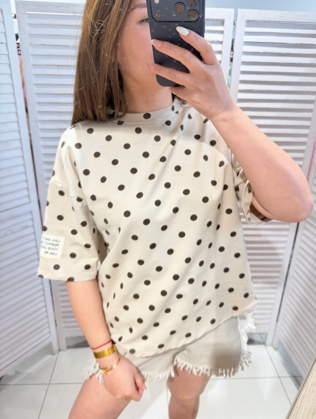T-shirt à pois