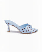 Mules à Talon Pois