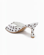 Mules à Talon Pois